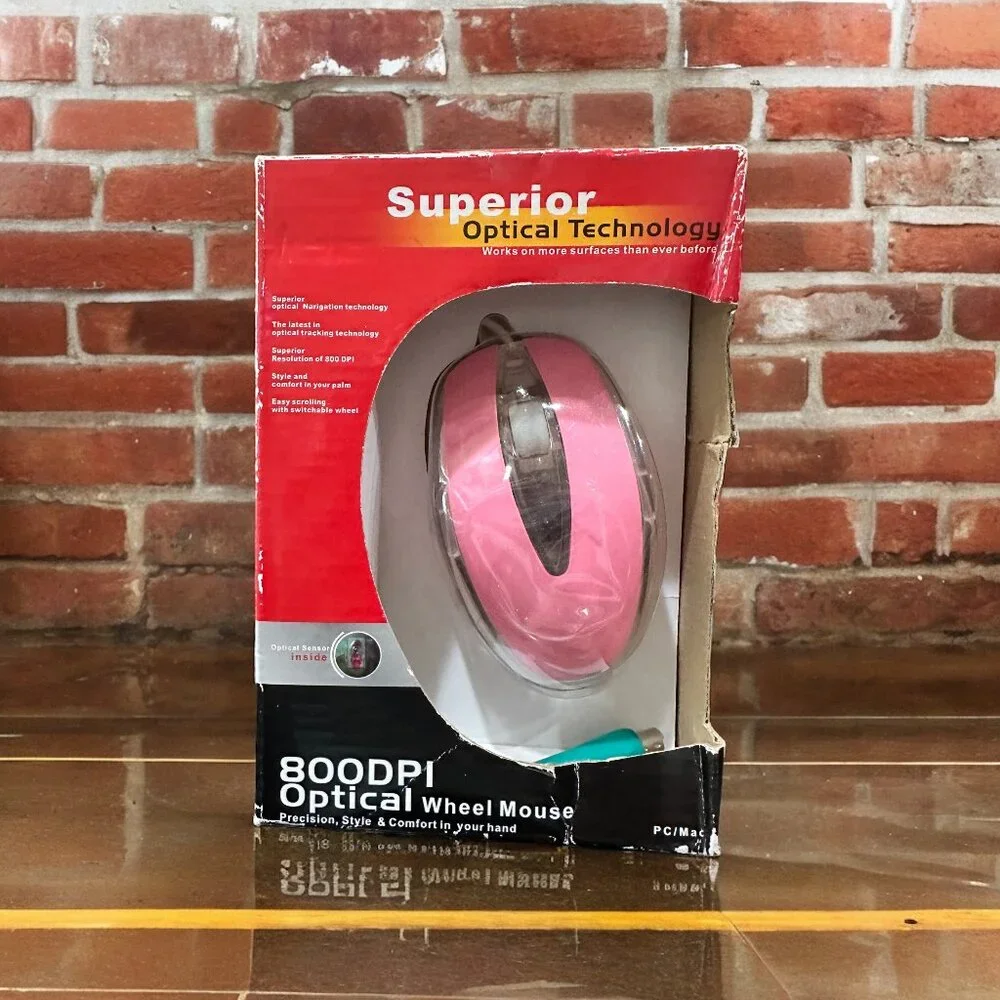 Superior Optical Technology 800DPI Optical Wheel Mouse PC/Mac